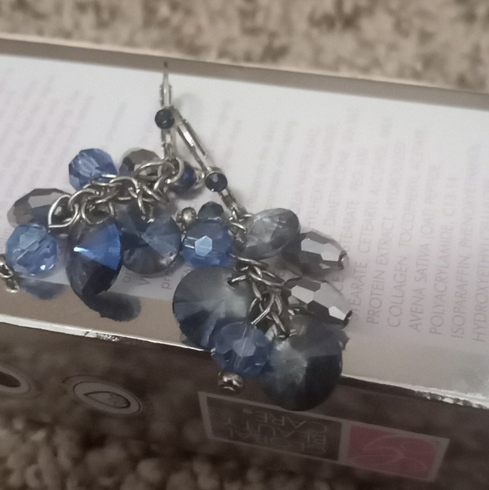 Blue drop earrings